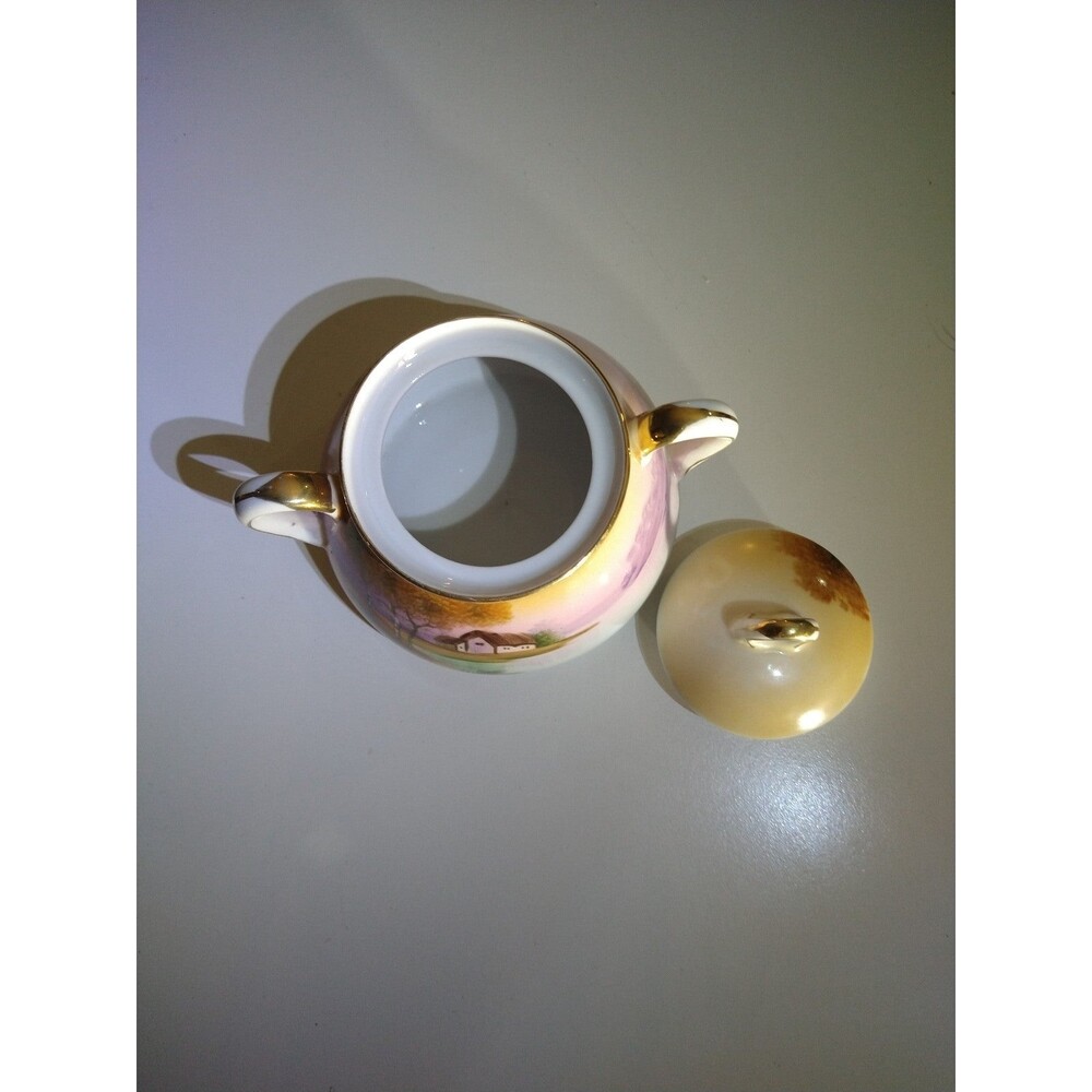 Vintage Hand painted Porcelain sugar dish - Picture 8 of 9